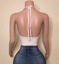 Load image into Gallery viewer, Gold Digger Halter Top (White)